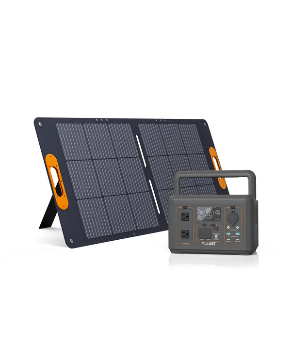 PPS600-1  Portable Power Station 500W 512Wh with 100W Solar Panel